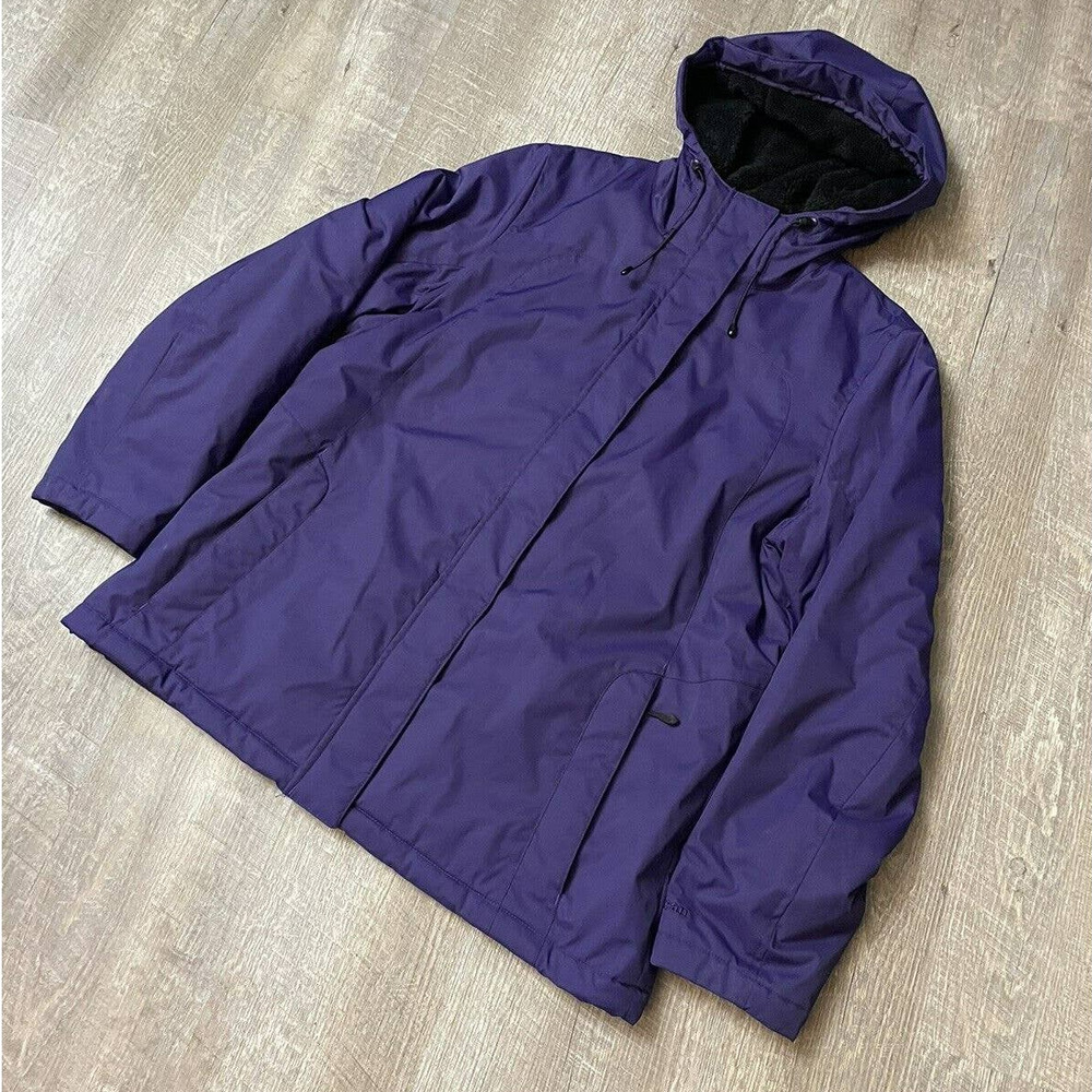L.L. Bean Purple Hooded Ski & Snow Jacket